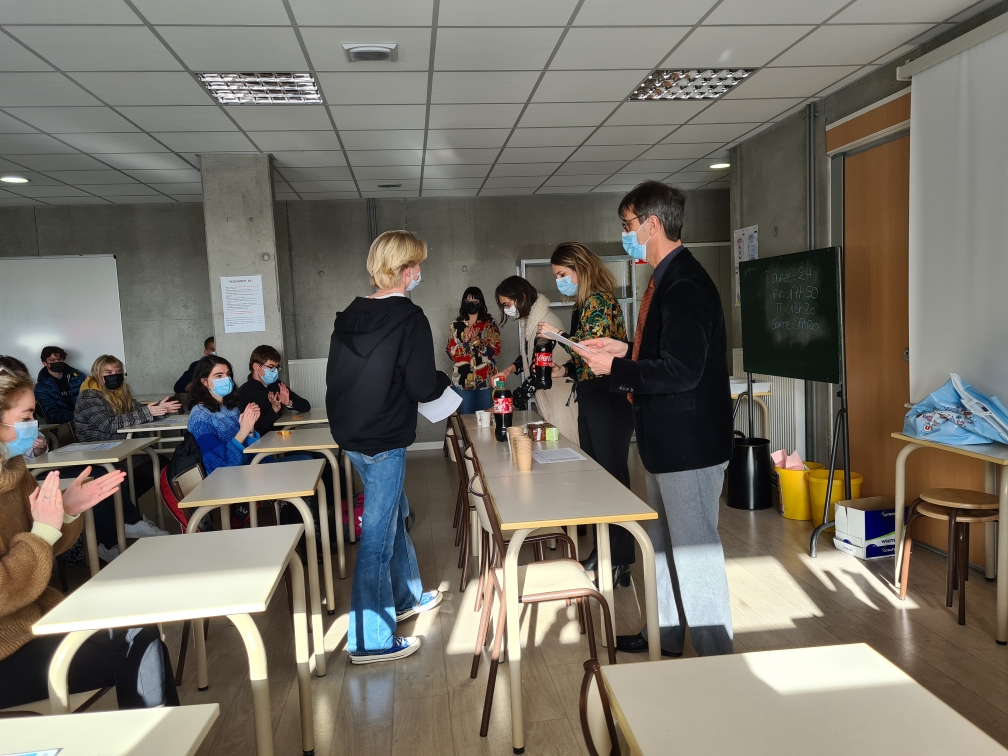 Remise des résultats du TOEIC