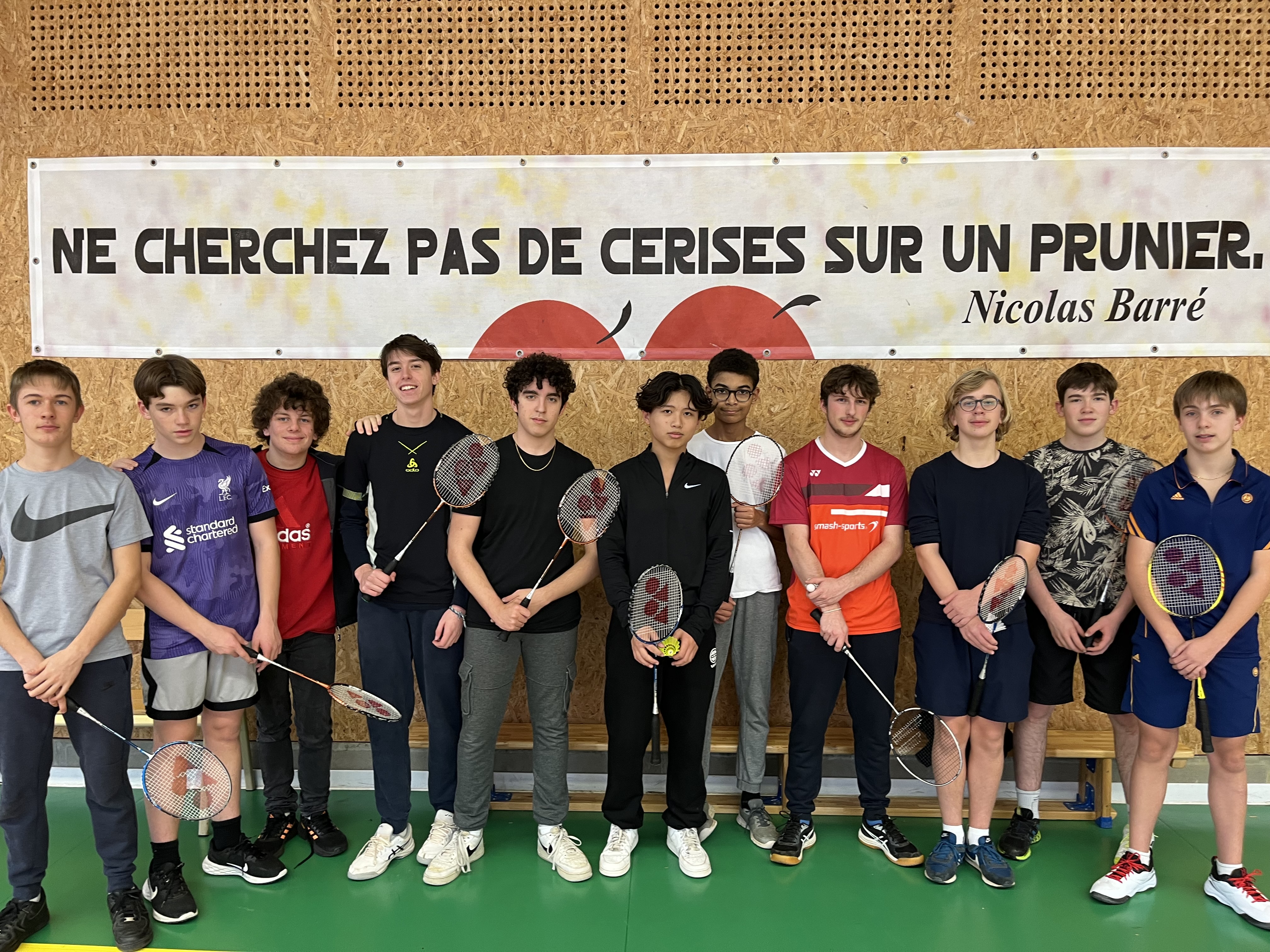 Finale du tournoi de badminton