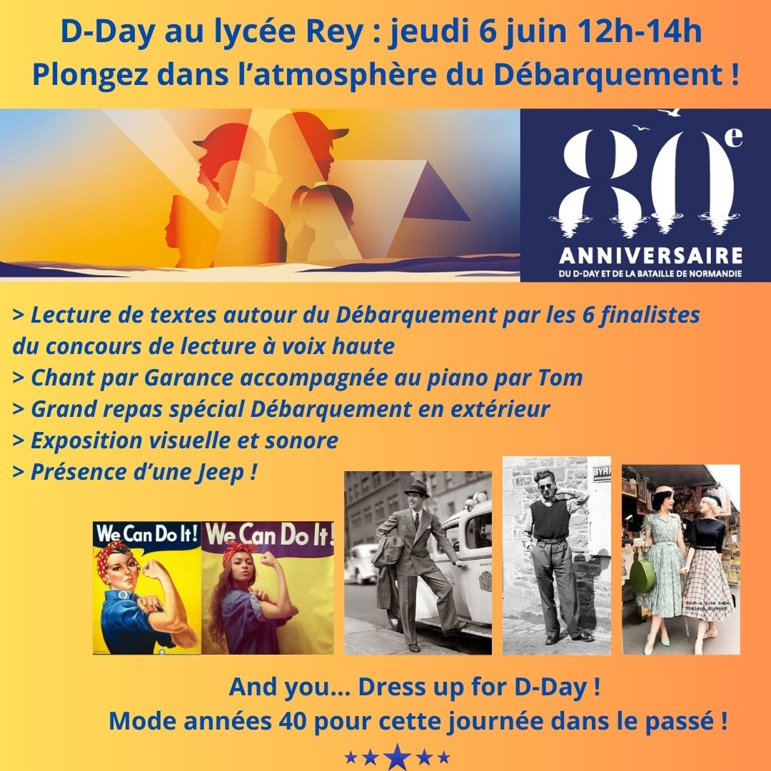 Jeudi c’est D-Day au lycée Rey !