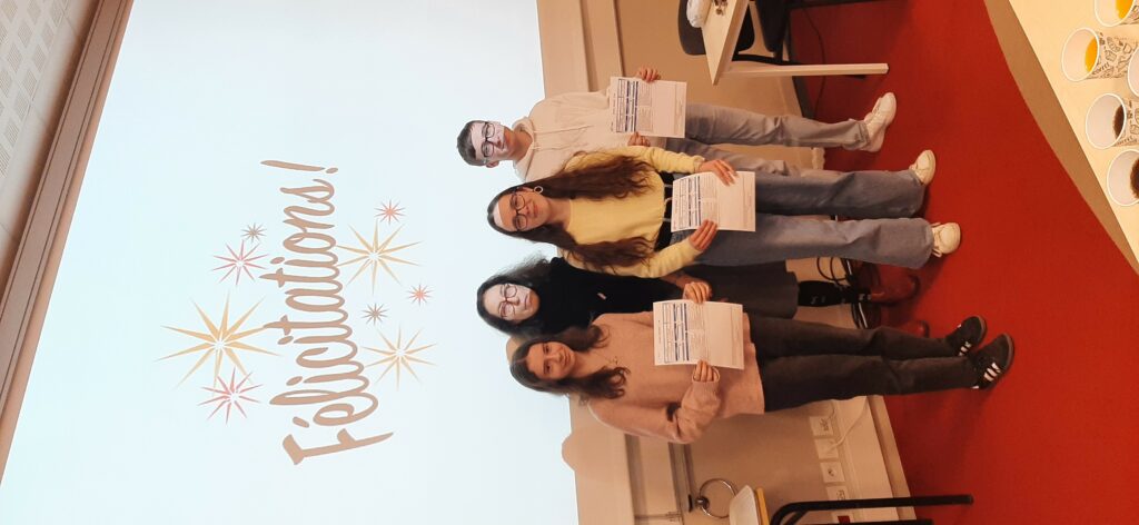 Remise des certifications TOEIC