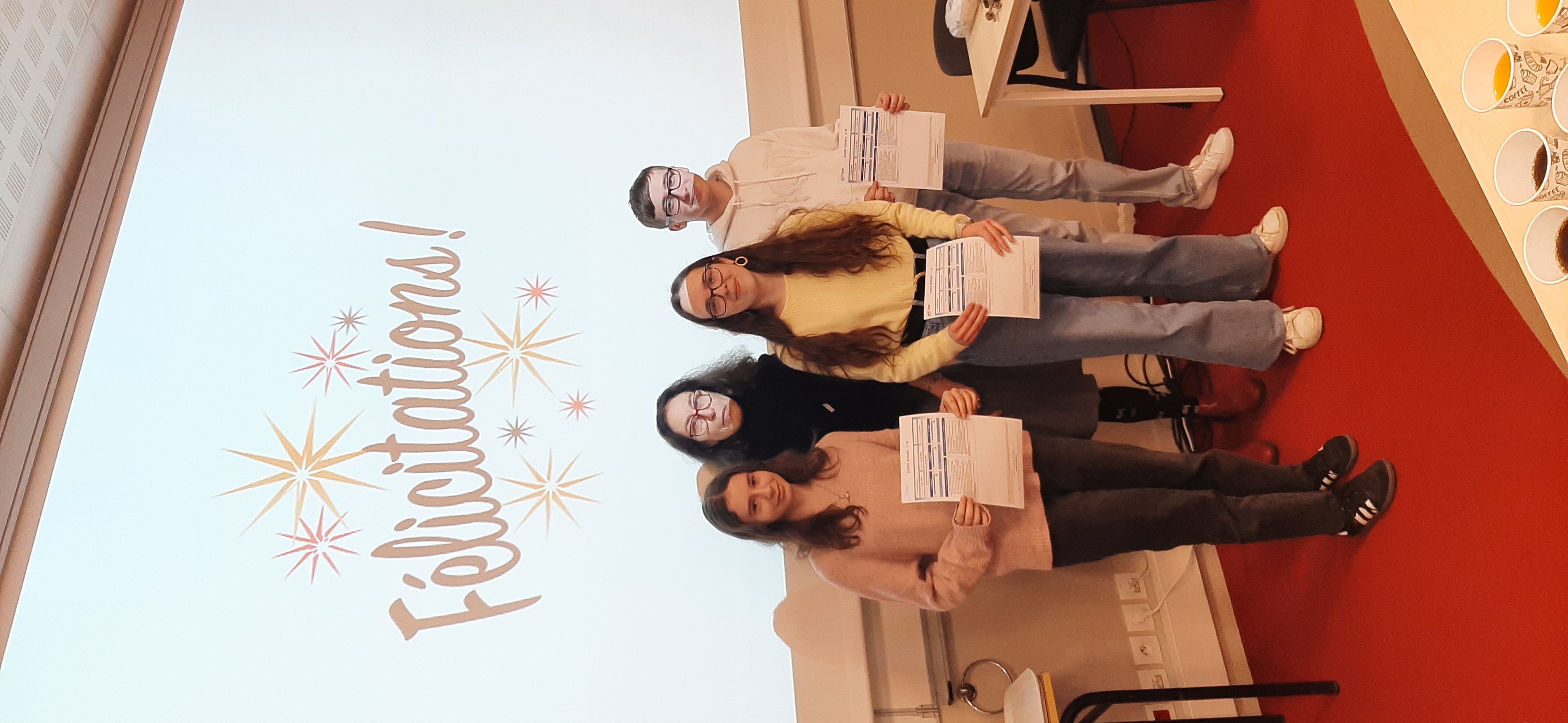 Remise des certifications TOEIC
